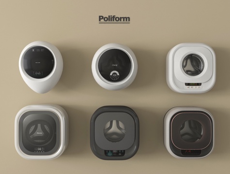 现代洗衣机  壁挂式洗衣机su模型