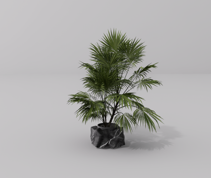  绿植盆栽su模型 