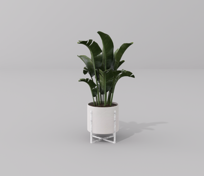  绿植盆栽su模型 