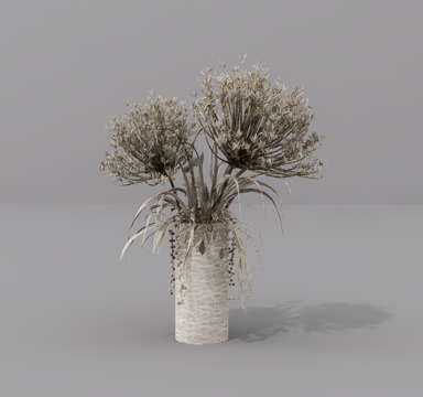 植物摆件su模型