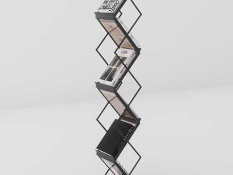 折叠书架su模型