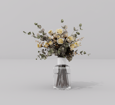 植物摆件su模型