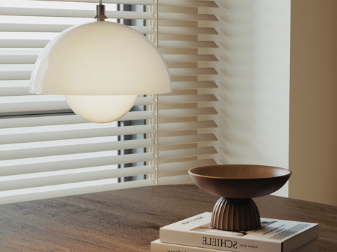 现代奶油风吊灯 球形吊灯su模型