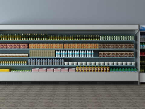  现代货架 展示架 商展柜架3d模型 