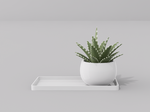 植物盆栽su模型