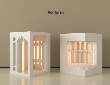 现代石膏灯 内嵌式石膏灯su模型