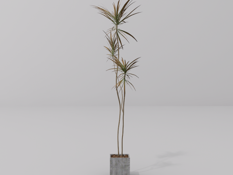  绿植盆栽su模型 