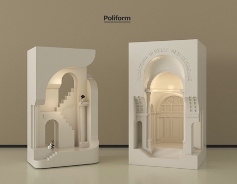 现代石膏灯 内嵌式石膏灯su模型