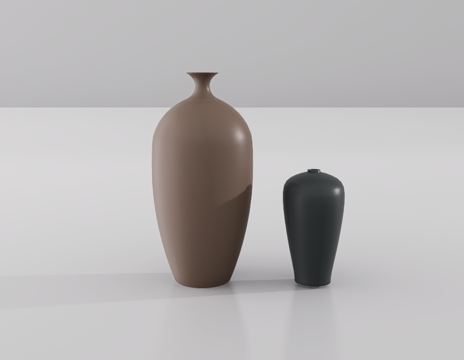 罐子摆件su模型