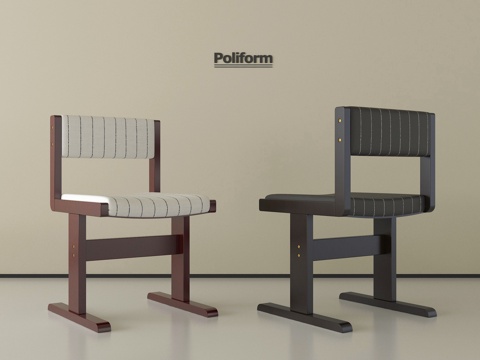 中古餐椅 木餐椅 单椅 休闲椅su模型