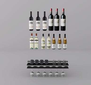 酒水杯子su模型