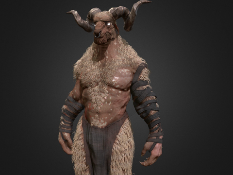 牛头山羊生物su模型