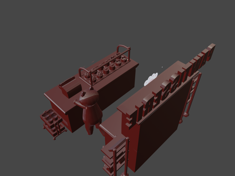 ?爪式糕点店?su模型