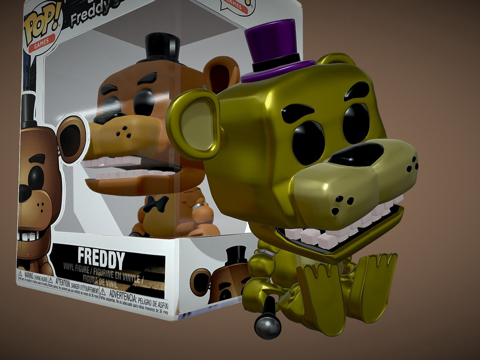 弗雷迪FunkoPop-玩具熊的五夜后宫su模型