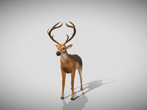 鹿全身su模型