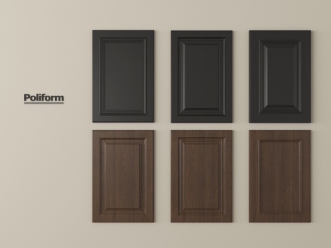 侘寂门板 装饰门板 藤编门板su模型