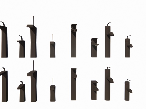 五金件 水龙头su模型