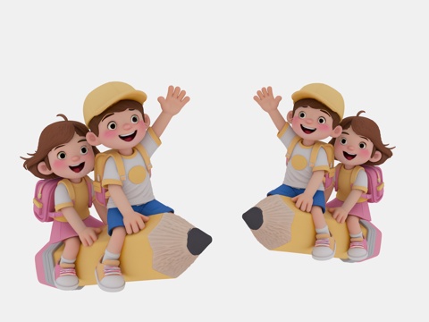 卡通人物su模型