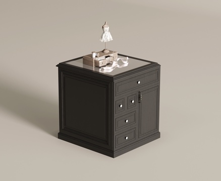 法式首饰柜 岛台su模型