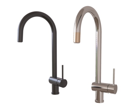 现代水龙头 不锈钢水龙头su模型