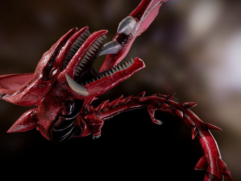 游戏王-天空龙斯拉菲尔su模型