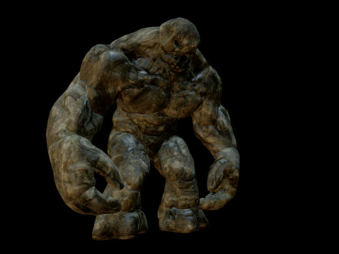 魔像分裂动画su模型