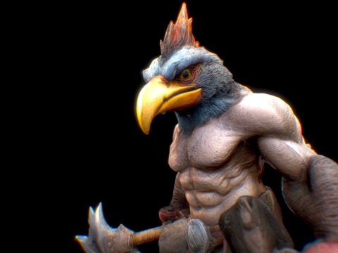 传奇鸡战士su模型