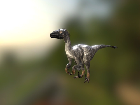 迅猛龙恐龙154个游戏动画su模型