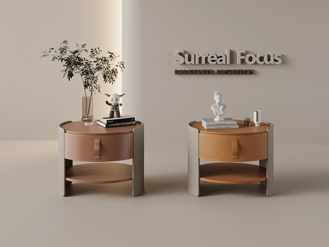 现代床头柜su模型