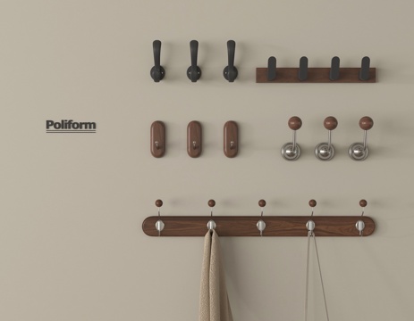 中古挂衣钩 挂钩 衣架su模型