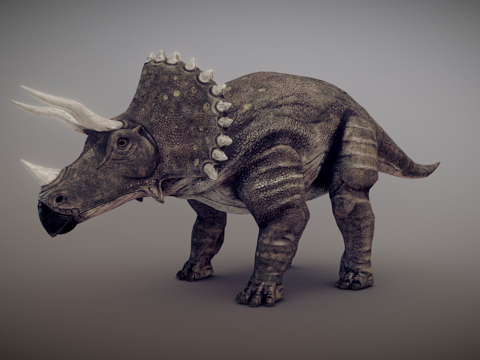 三角龙恐龙su模型