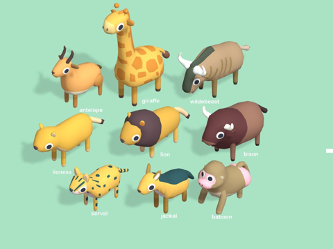 古怪系列-野生动物第二卷su模型