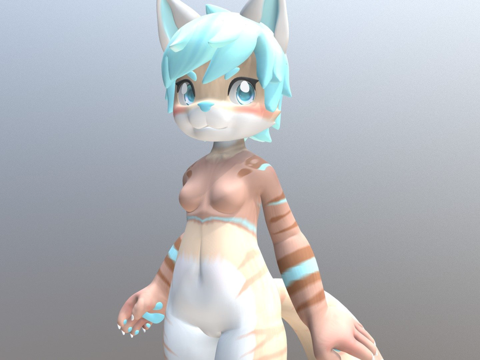  Stina H.站立架su模型 