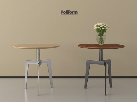 现代边几 圆几 金属边几su模型