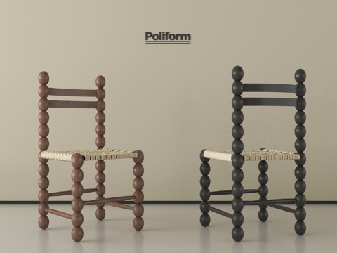 中古风椅子 木椅 单椅 休闲椅 餐椅su模型