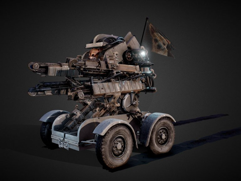 吉娃娃战斗机器su模型