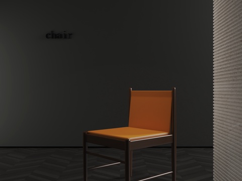 现代餐椅 单椅su模型