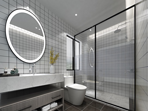  新中式现代简约北欧主卫整体模型3d模型 