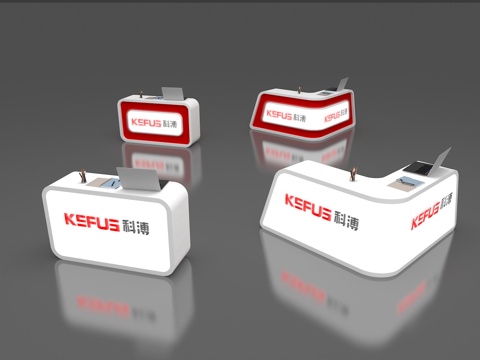 接待台 前台 招待 会展接待台su模型