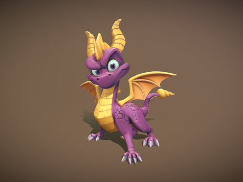 小龙斯派罗同人作品su模型