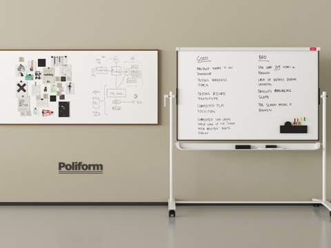 现代办公白板su模型