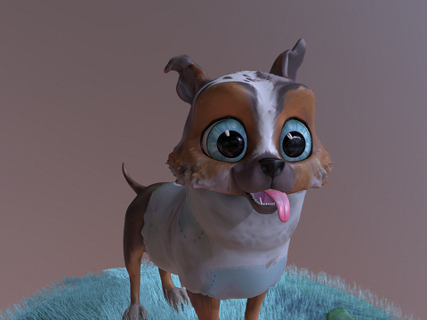 穿靴子的猫-小狗佩里托粉丝艺术su模型