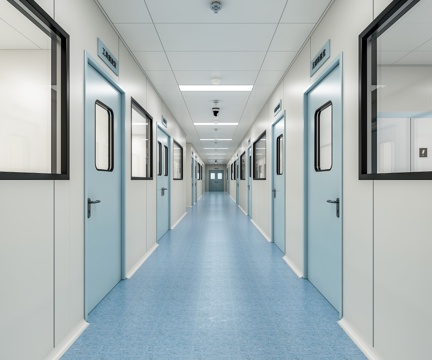  实验室过道3d模型 