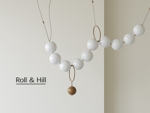 法式球形吊灯su模型