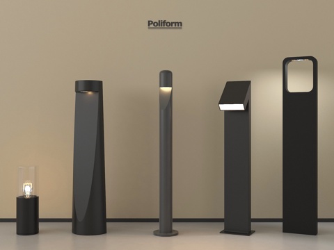 现代景观灯 户外灯  庭院灯 路灯su模型