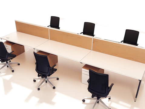 办公桌椅su模型