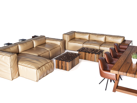 客餐厅家具su模型