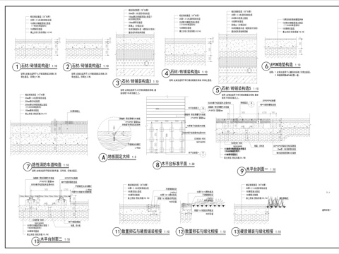 地面铺装CAD节点cad施工图