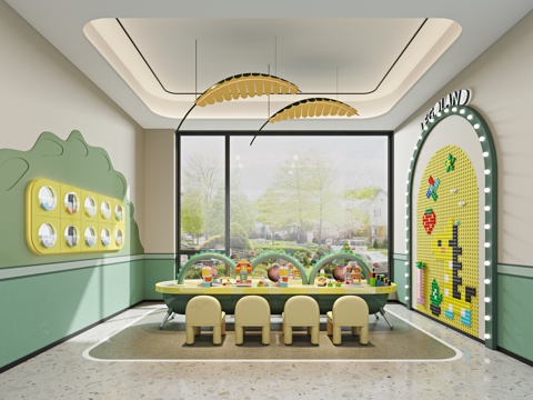  现代儿童乐园3d模型 