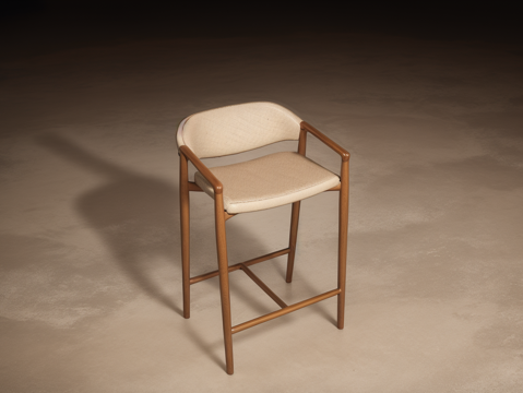 现代吧台椅吧凳su模型